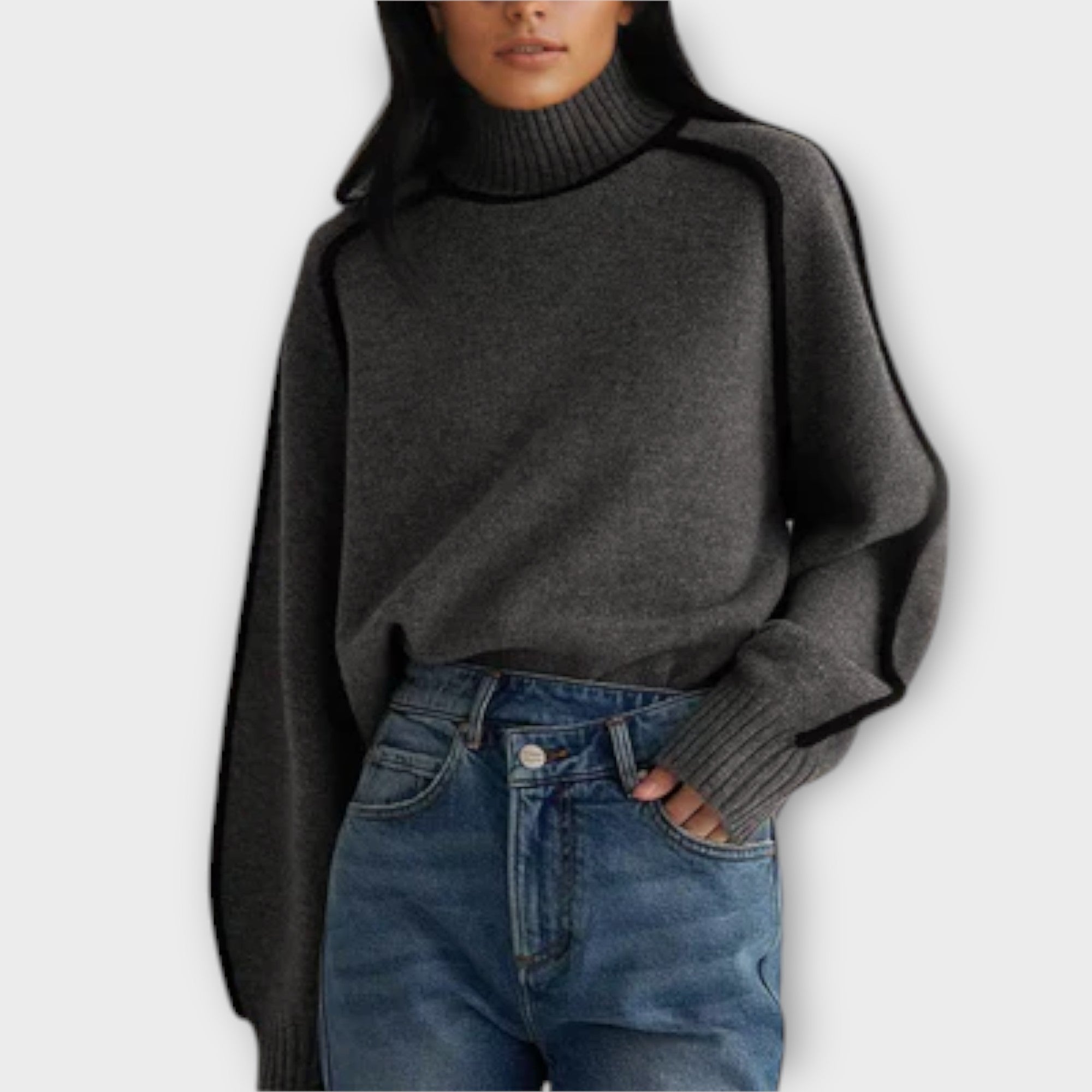 Emilie - Soft and Elegant High Neck Sweater