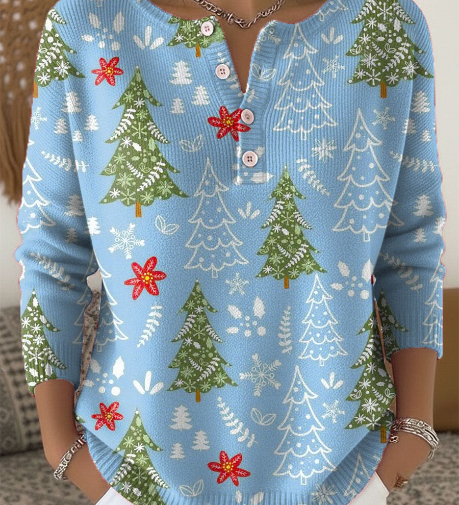 Sofía | Christmas Sweater with Buttons