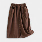 Midi Skirt with Wash