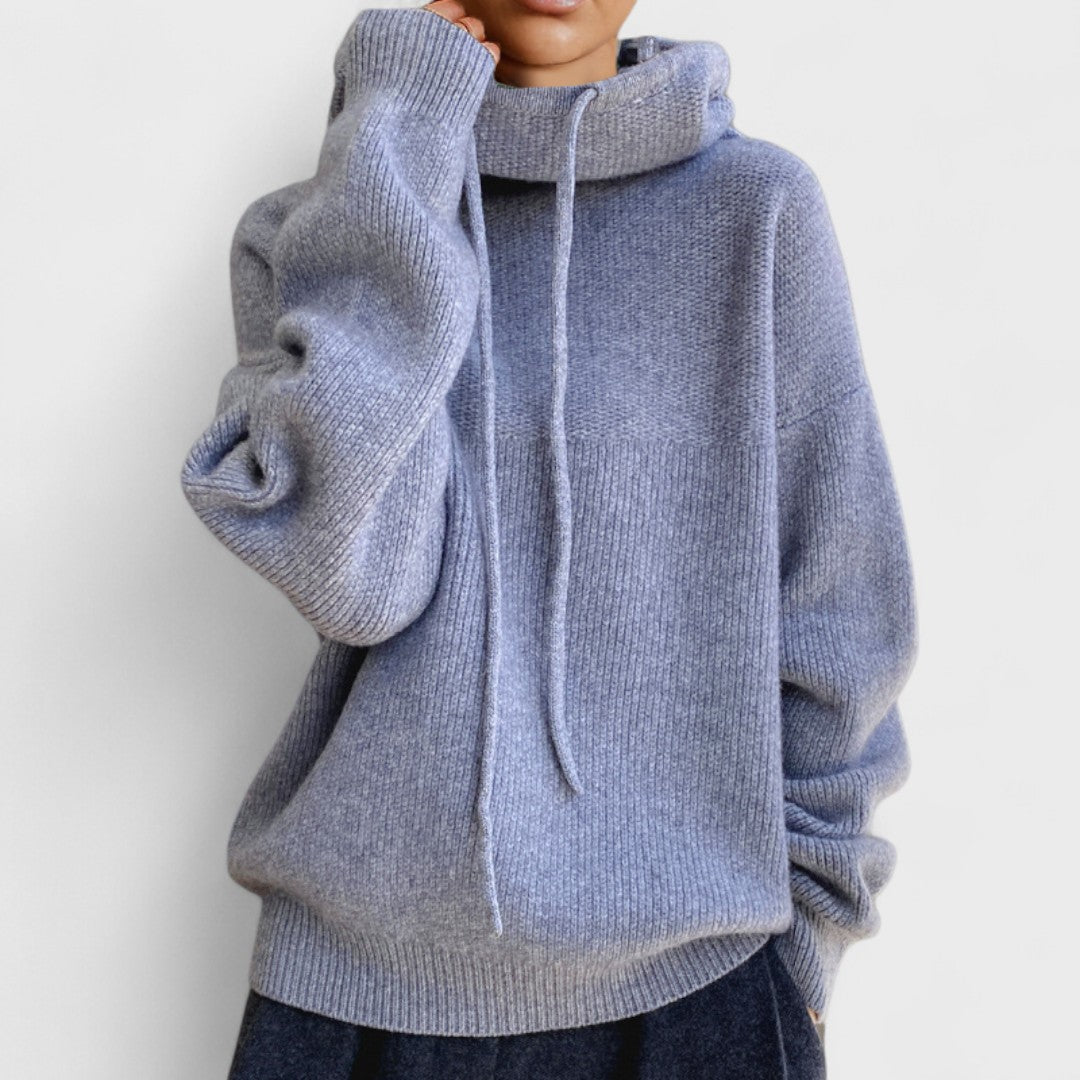 Charlotte - High Neck Sweater in Merino Wool