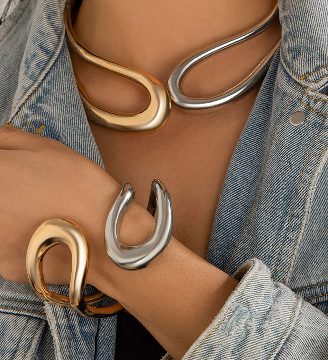 Asymmetrical Cut Bracelet
