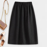 Midi Skirt with Wash