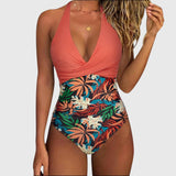 Flávia - Elegant swimsuit for women with a V-neck