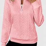 Zoey | Soft Zip Knit Jumper