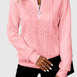 Zoey | Soft Zip Knit Jumper