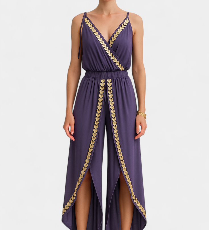 Donatila Mono Unique with Golden Details and Open Leg