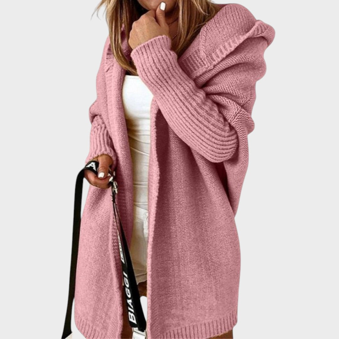Marcela | Oversized Hooded Knit Cardigan