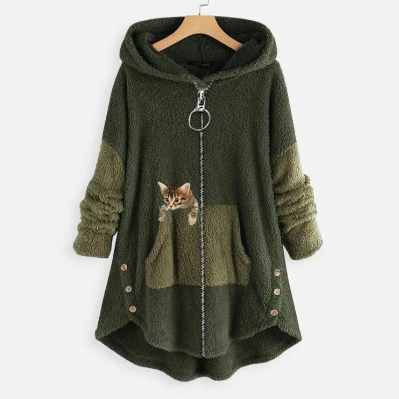 Vanda | Warm and Soft Jacket, as Hugable as a Teddy Bear