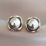 Elegant Black Pearl Earrings with Timeless Grace