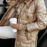 Nora - Elegant Winter Coat with Hood and Padding