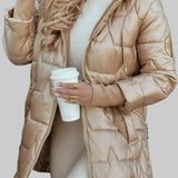 Nora - Elegant Winter Coat with Hood and Padding