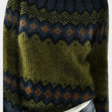 Jolessa Knitted Jumper with Nordic Print