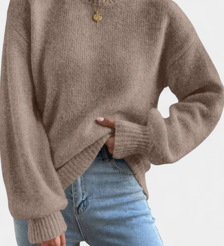 Mae | Knitted Sweater with Balloon Sleeves