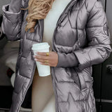 Nora - Elegant Winter Coat with Hood and Padding