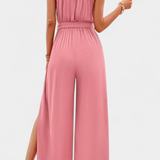 Nyree Asymmetrical Mono with Cut-Out and Bow Sleeve