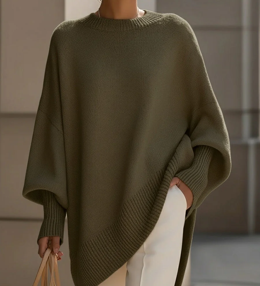 Oversized Sweater Poncho