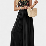Maruja Mono Palazzo with Floral Embroidery and Transparent Lace