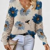 Aurelia Elegant Top with Floral Dessert