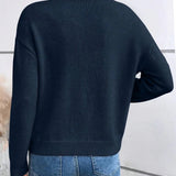 Yara V-Neck Sweater with Lace Trim