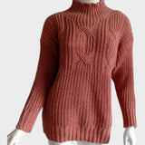 Elene | Chunky Knit High Neck Sweater