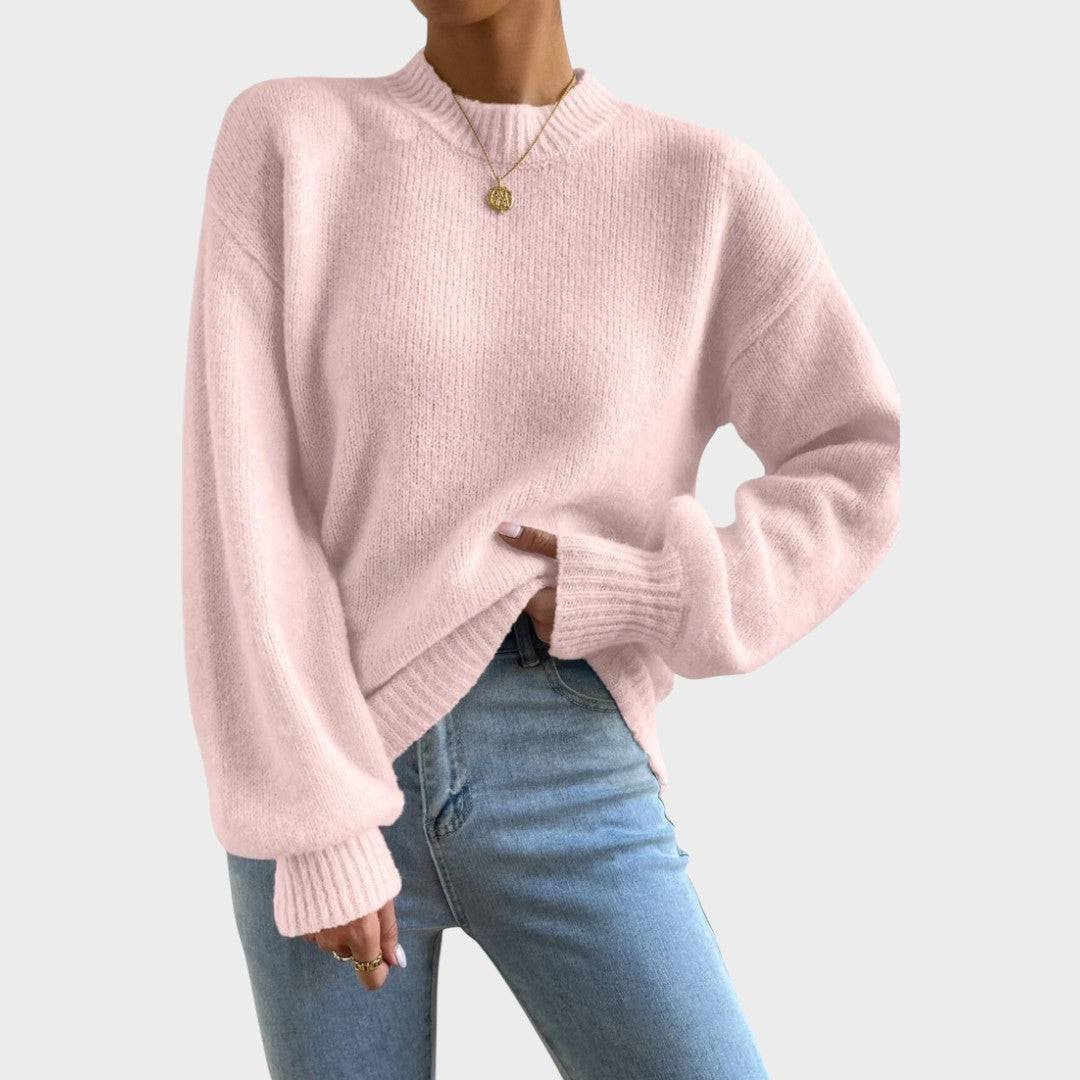 Mae | Knitted Sweater with Balloon Sleeves