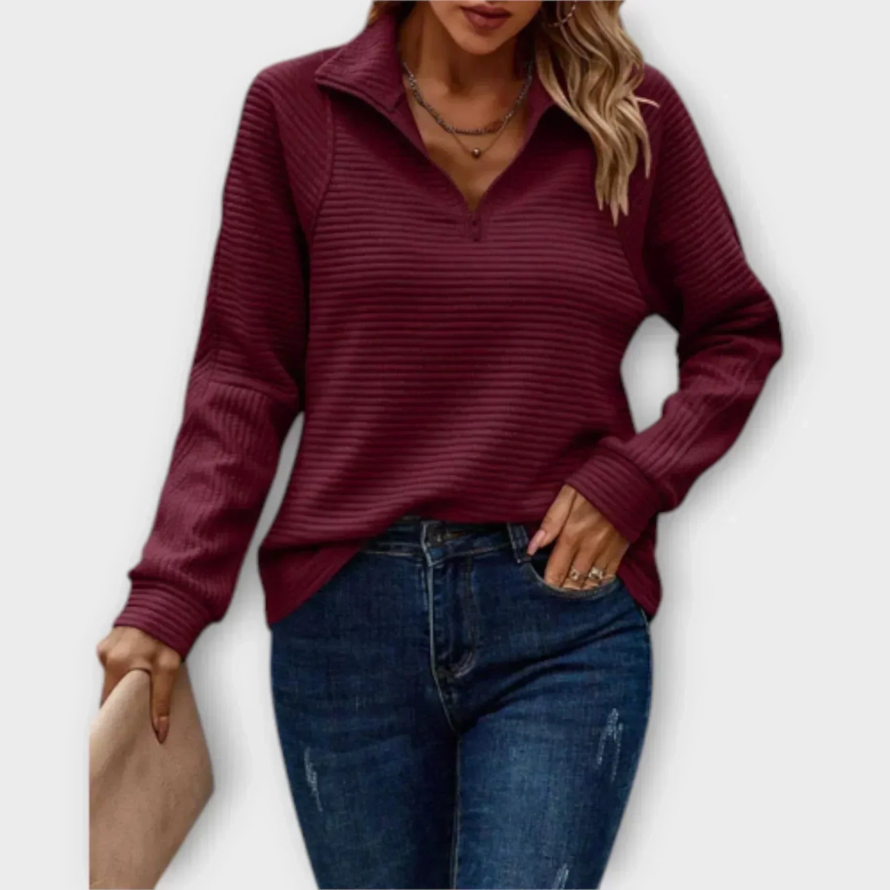 Olivia - Half-Zip Sweater