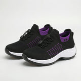 Ambulo Orthopaedic Shoes Fabric - Purple Black