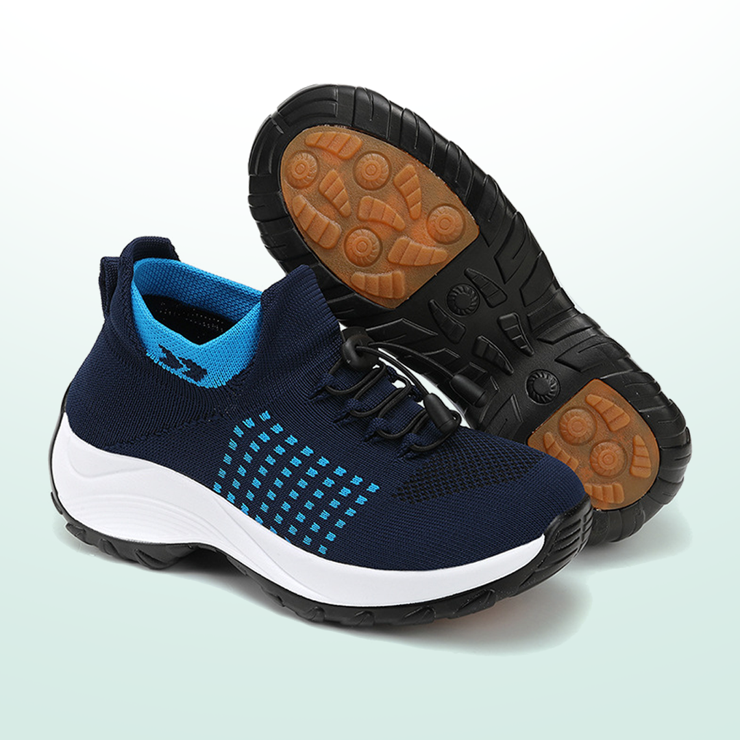Ambulo Orthopaedic Fabric Shoes - Navy Blue
