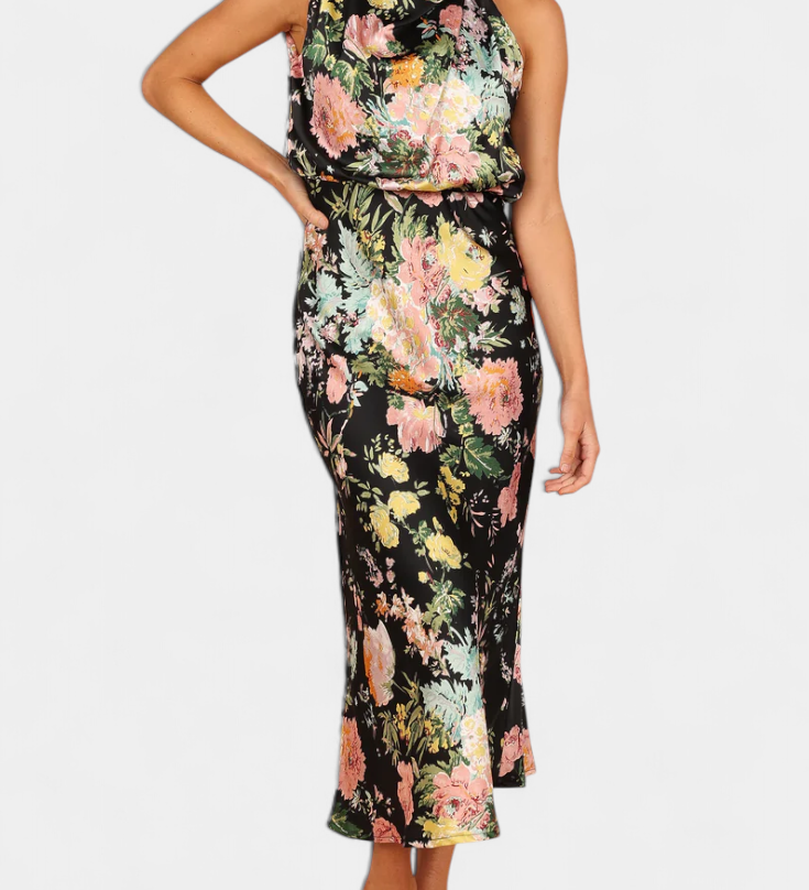 Lisa | Maxi Floral Halter