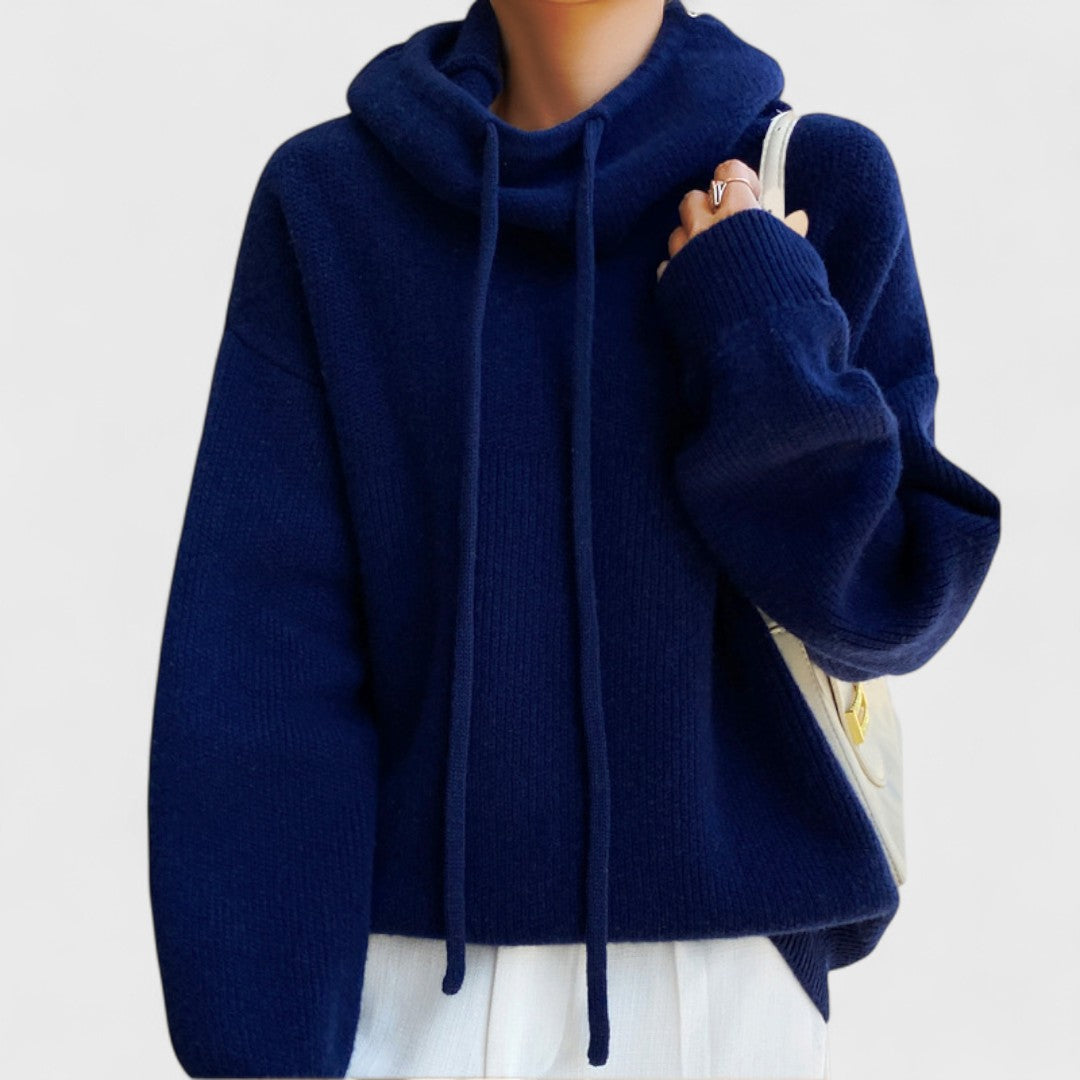Charlotte - High Neck Sweater in Merino Wool