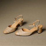 Genuine Leather Heels Valery