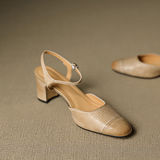 Genuine Leather Heels Valery